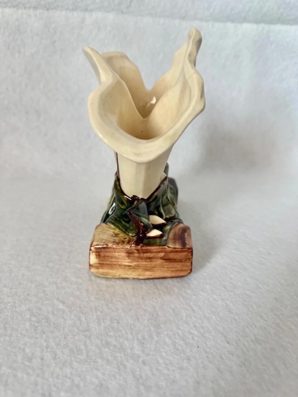 Vintage McCoy Pottery Triple Calla Lily Vace